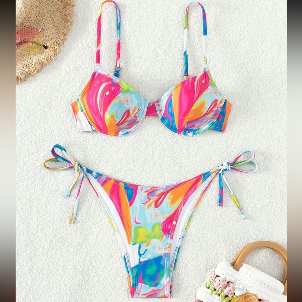 NEW colorful boho bikini